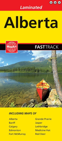 Alberta Fast Track Laminated MapArt Map