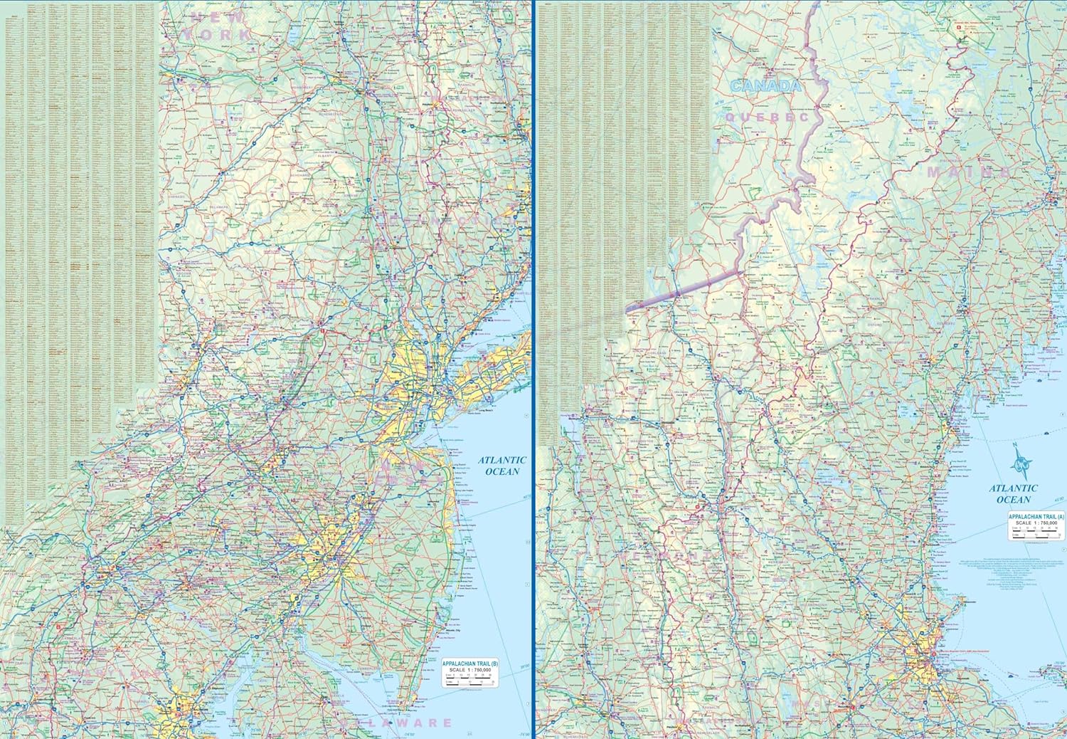 Appalachian Trail ITM Travel Map 1e