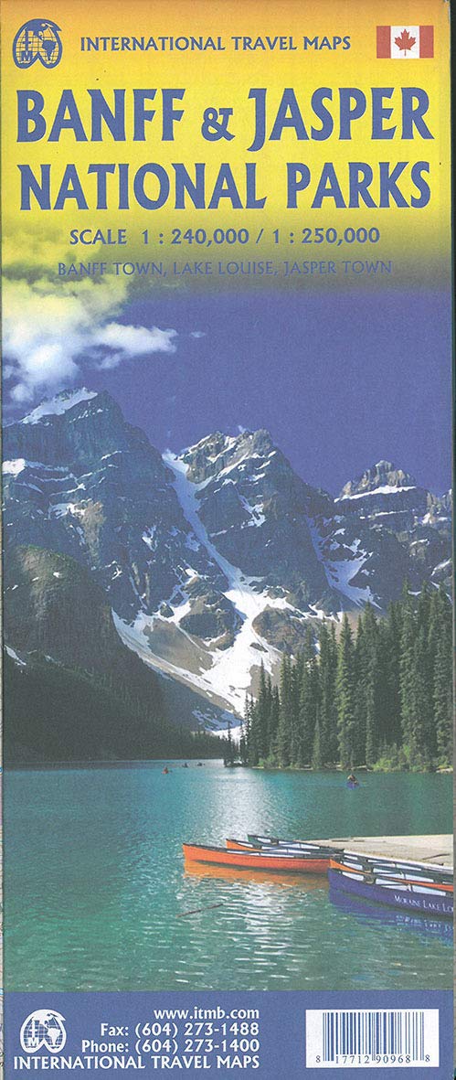 Banff & Jasper National Parks ITM Map 4e