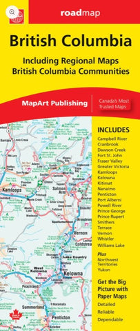 British Columbia MapArt Map