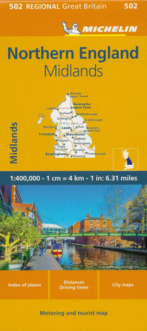 England North & Midlands Michelin Map 502