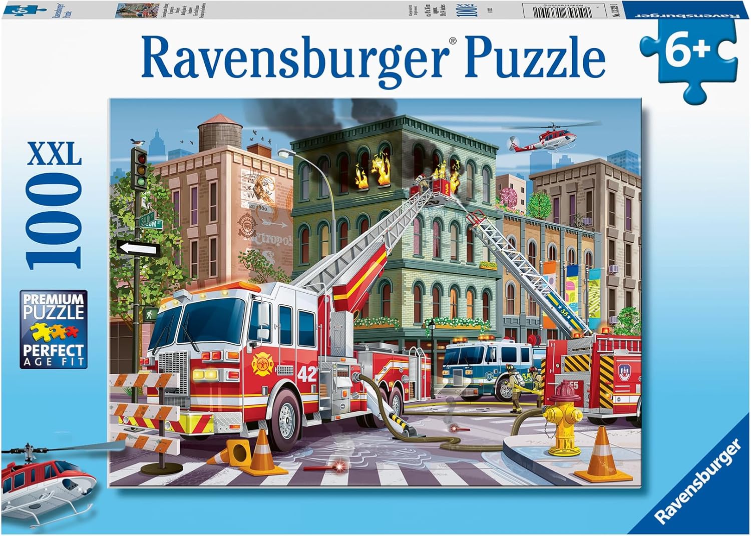 Fire Truck Rescue Puzzle 100 pc