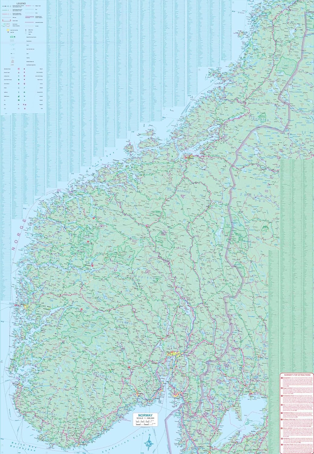 Norway ITM Travel Map 4e