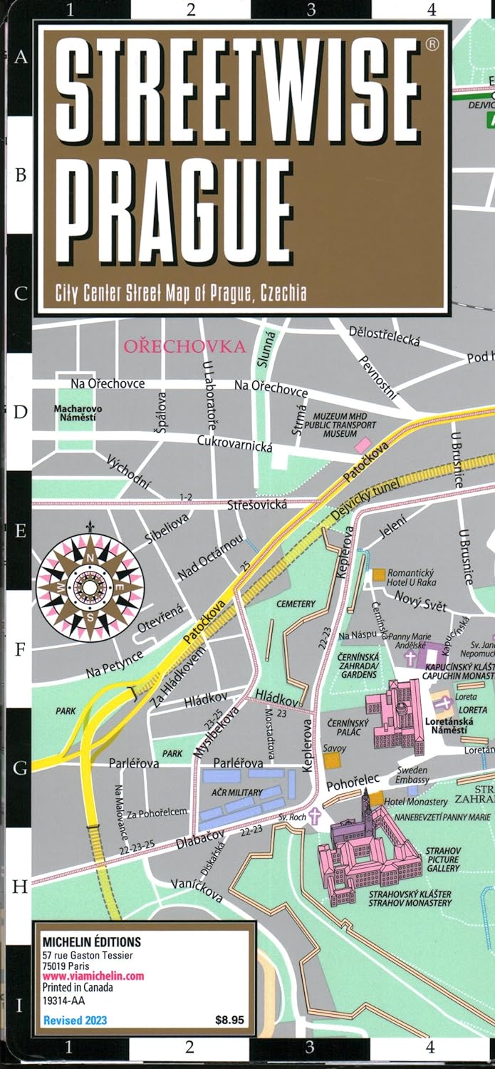 Prague Streetwise Map