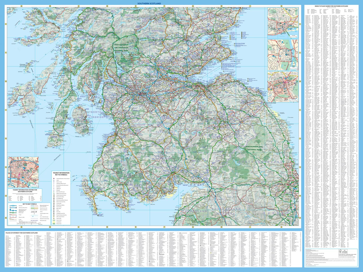 Scotland Touring Map