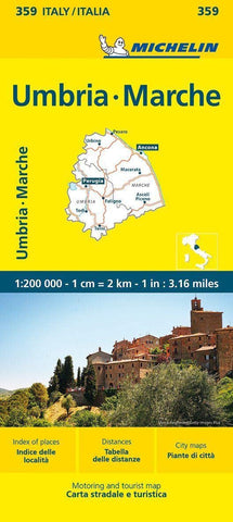 Italy: Umbria, Marche  Michelin Map 359