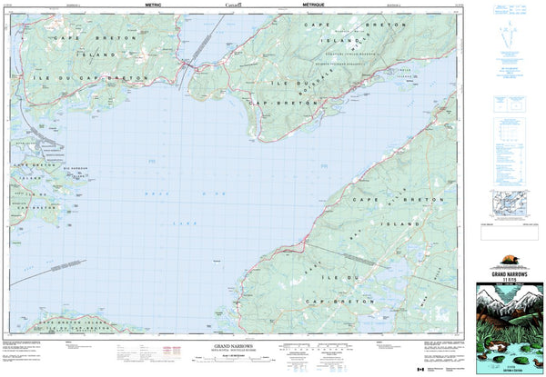 11f15 Grand Narrows Topographic Map Nova Scotia Tyvek Maps And More 5267