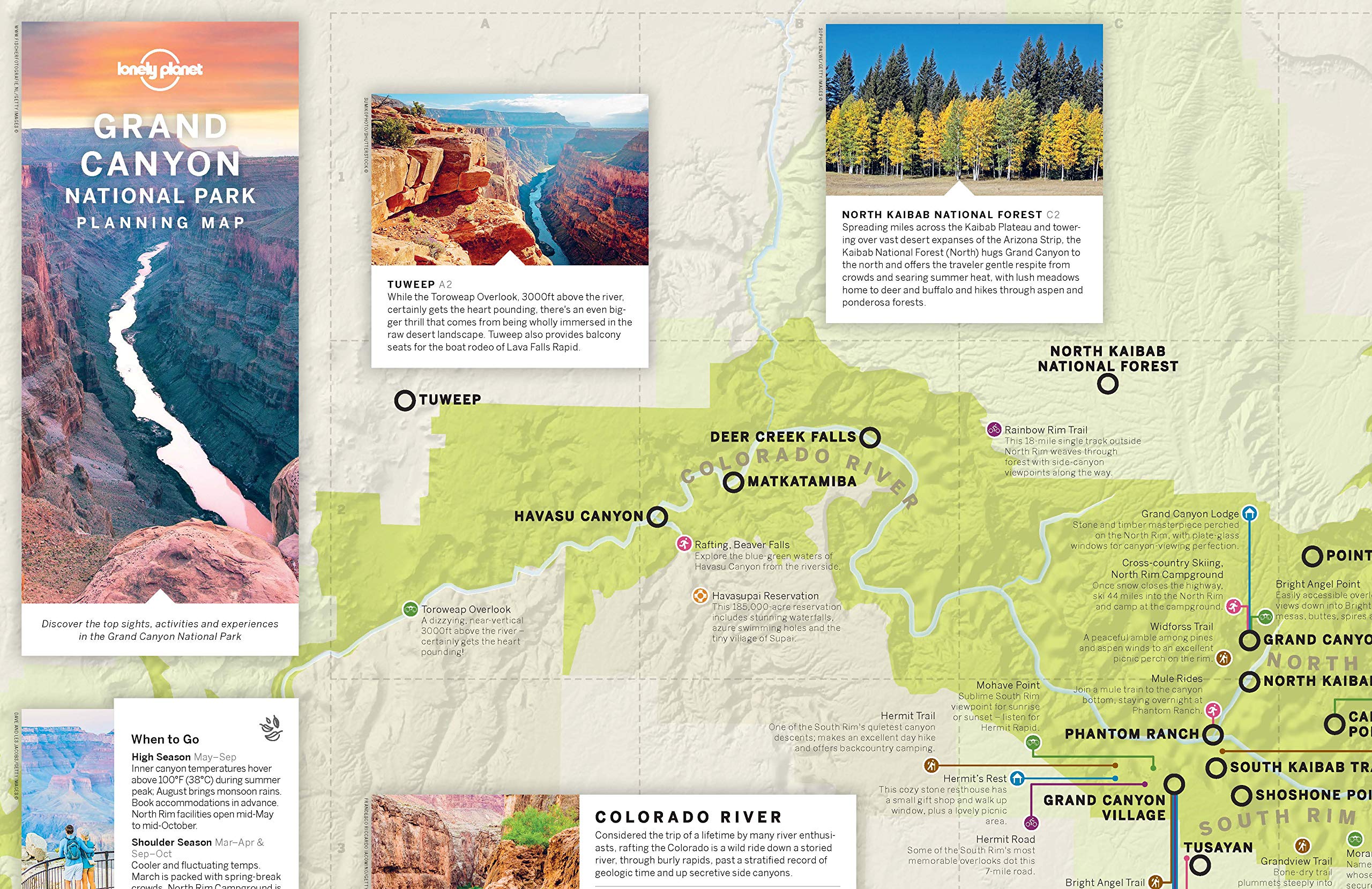 Grand Canyon National Park Planning Map 1e