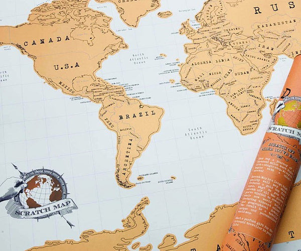 Scratch Off World Map Traveler's Edition 16.5